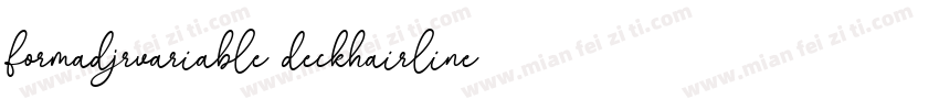 formadjrvariable deckhairline字体转换